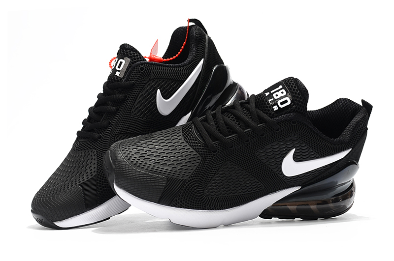 Nike Air Max 180 Black White Shoes - Click Image to Close